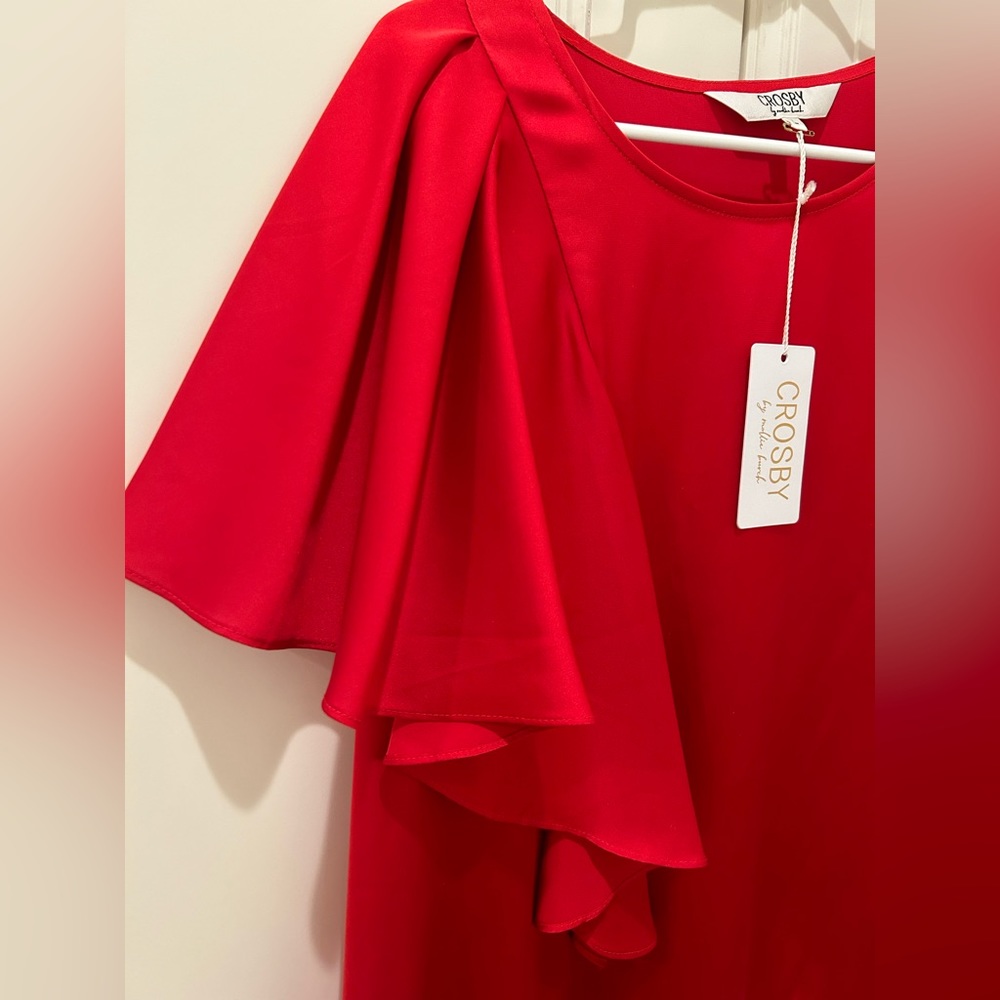 Crosby Red Ruffled Top - Picture 4 of 4